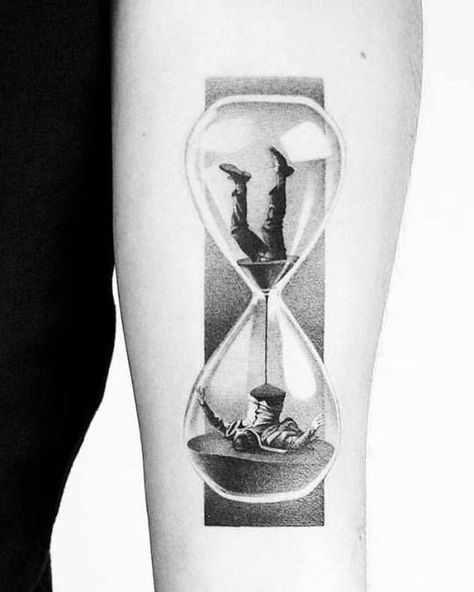 Men Tattoo Quotes, Body Painting Art, Art Tattoo Ideas, Hourglass Tattoo, Surreal Tattoo, Men Tattoo, Meaningful Tattoos For Women, Tattoo Ideas For Men, Modern Tattoos