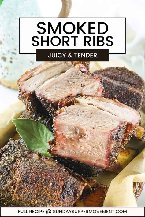 Smoked Short Ribs, Ribs Easy, Smoked Beef Short Ribs, Ribs Seasoning, Smoked Beef Ribs, Short Ribs Slow Cooker, Beef Ribs Recipe, Beef Short Rib Recipes, Best Beef Recipes