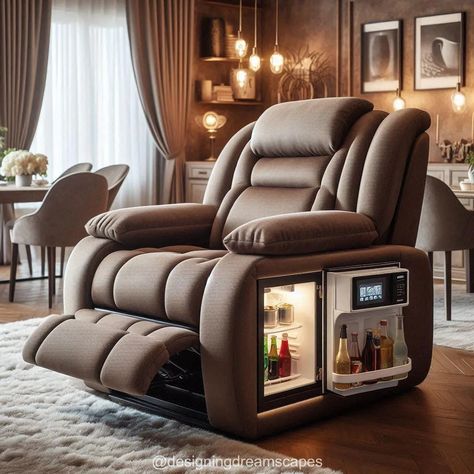 Recliners Have Built-in Microwaves and Refrigerators: A Revolution in Home Comfort and Convenience Living Room. Furniture That Reclines, Den Family Theater Recliners, Power Lift Recliners, Dog House Inside, Lazy Boy Sofas, Ergonomic Recliner, Lift Chair Recliners, Tiny House Stairs, Lazy Boy