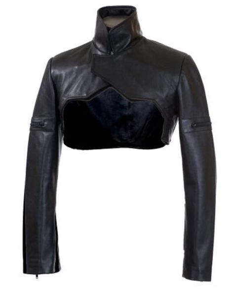 Womens Leather Bolero Genuine Leather Ladies Top Black Cropped - Etsy Leather Bolero, Shrug Top, Cropped Biker Jacket, Cropped Shrug, Black Leather Top, Cropped Tops, Stage Outfits, Black Crop, Crop Jacket