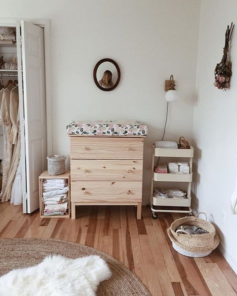 Hanging in the little nursery. We'll be diapering a tiny bottom oh so soon. 🍃🌸🍃