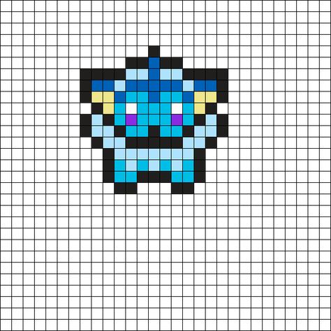 Mini Kandi Pattern, Mini Pokemon Perler Bead Patterns, Mini Perler Beads Ideas, Pokemon Cross Stitch Patterns, Pokemon Cross Stitch, Pokemon Perler Beads, Easy Perler Beads Ideas, Bead Loom Designs, Fuse Bead Patterns