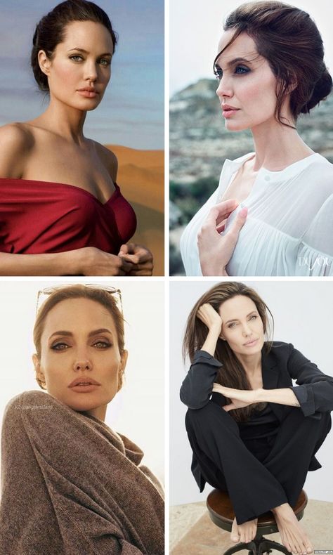 Angelina Jolie Color Palette, Autumn Color Palette Fashion, Flamboyant Natural, True Spring, Dramatic Classic, Fall Color Palette, Soft Autumn, Beach Beauty, Soft Summer