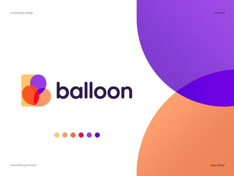 Balloon Logo, Gift Logo, Logo Sketches, Event Logo, Unique Logo Design, Symbol Design, Professional Logo Design, Logo Images, Graphic Design Advertising