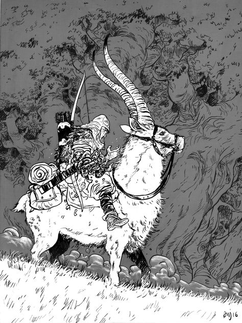 Daniel Warren Johnson, Art Studio Ghibli, Comic Sketch, Illustration Design Graphique, Heroic Fantasy, 흑백 그림, Studio Ghibli Art, Art Manga, Princess Mononoke