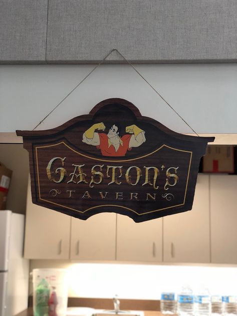 Gaston Tavern sign Gaston Tavern, Gastons Tavern, Tavern Sign, Pub Decor, Wedding 2025, Quinceanera, Beauty And The Beast, Novelty Sign, Beauty