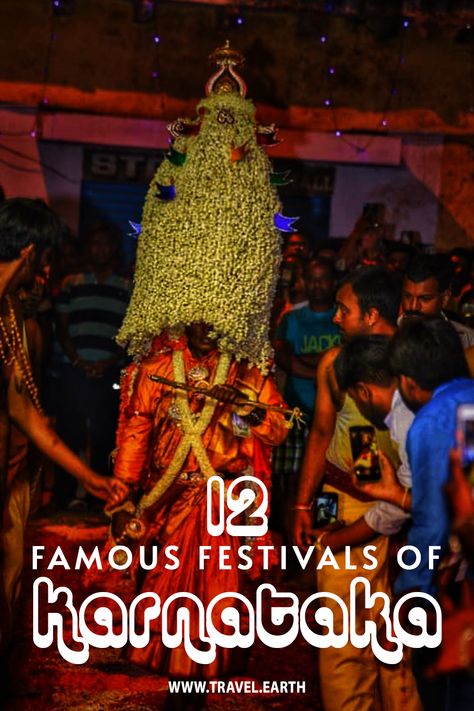 Known for its culture and heritage, the festivals of Karnataka are conducted in the name of religion, seasons, and art. Karnataka’s range of celebrations will not only allow you to get an insight on their culture but also help you understand the significance of each festival. Moreover, each of these festivals in Karnataka brings along a bundle of joy. Here is a list of some of the most famous festivals in Karnataka to plan your visit around. Karnataka Culture, Old Names, Bundle Of Joy, The Culture, Tourist Destinations, Plan Your Trip, Traditional Art, India, Festival