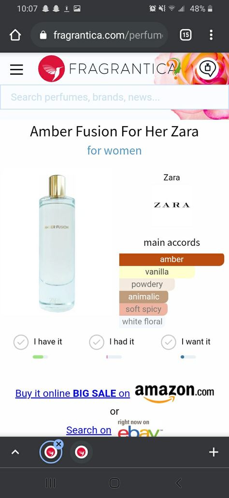 Zara Amber Fusion, Aromatherapy, Amber, Fragrance, Zara