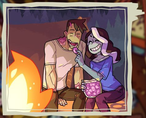 Monster Roadtrip, Fandom Aesthetic, Monster Camp, Fandom Fanart, Sitting Together, Monster Prom, Frankie Stein, Monster Mash, Funky Art