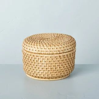 Hearth & Hand with Magnolia : Page 14 : Target Hair Tie Storage, Woven Basket With Lid, Magnolia Home Decor, Hearth & Hand With Magnolia, Bedside Table Storage, Basket With Lid, Decorative Basket, Round Basket, Hearth And Hand