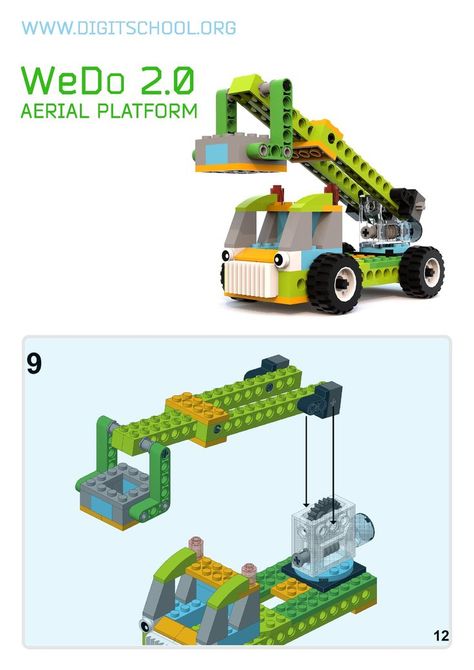 Aerial Platform Lego Wedo 2.0 | Lego wedo, Lego education, School lesson plans Wedo 2.0 Projects, Lego Wedo, Lego Machines, Lego Education, Lego Mindstorms, Lego Club, School Lesson Plans, Lego Military, Lego Construction