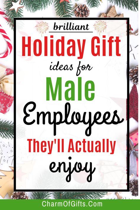 Check out these cool holiday gifts your male employees will genuinely appreciate. I handpicked these ideas that all types of guys can appreciate and enjoy. Show your appreciation for your staff members with holiday gifts that are budget-friendly but make a great impression. Mens Coworker Christmas Gifts, Coworker Christmas Gifts For Men, Staff Christmas Gifts From Boss Cheap, Diy Gifts For Employees Christmas, Best Christmas Gift For Coworkers, Christmas Idea For Coworkers, Small Employee Gifts Christmas, Employee Christmas Gifts From Boss For Men, Gifts For Men Employees