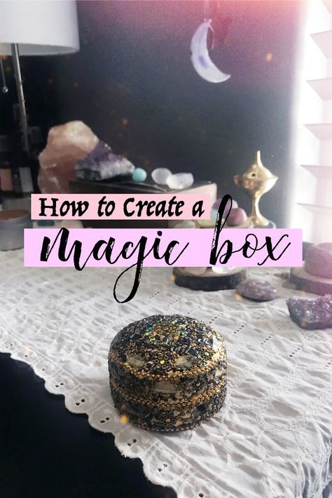 What a magic box is and how to create one #manifesting #manifestingtips #magick #witchythings #lawofattraction Witchy Craft Ideas, Witch 101, Virgo Witch, Wicca Crafts, Spell Bags, Witchcraft Diy, Witchy Business, Garden Witch, Witch Tools