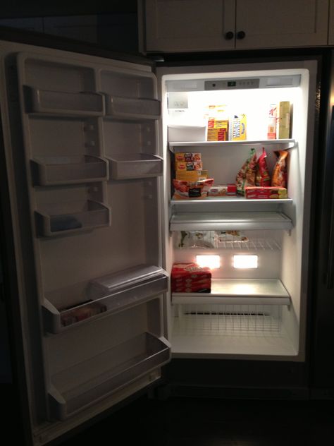 Love the size of this frigidaire freezer! Fridge Photos, Holy Water, Iphone Screen, Top Freezer Refrigerator, Old House, Juice, Lamps, Screen, Collage