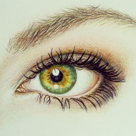 Eva Garrido Eyes Drawing Colored Pencils, Hazel Eyes Drawing, Draw Eye, Colored Pencil Portrait, Eyes Drawing, Sketch Notes, Pencil Portrait, Hazel Eyes, Eye Drawing