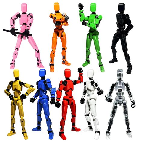 PRICES MAY VARY. Title: DANONI Titan13 Action Figure,Lucky Robot 13 Action Figure, Creative 3D Printed Action Figure, Dummy robot 13 Action Figure, Multi Jointed Action Figures Desktop Decorations for Kids Adult(9pcs). Product Type: Categories > Toy Figures & Playsets > Action Figures Robot Action Figures, Toy Figures, 3d Printed, Fun Stuff, Action Figure, Toys Games, Action Figures, Lego, For Kids