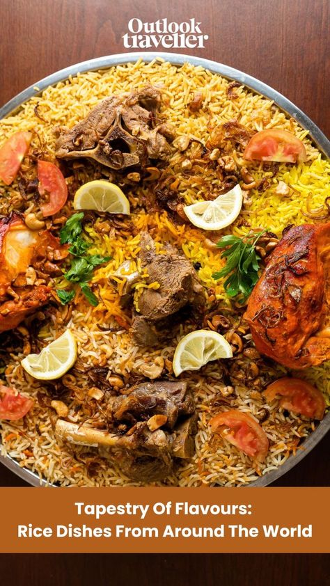 #OutlookTraveller #FoodandTravel #CuisinesofTheWorld #Food #Travel Flavored Rice, Global Cuisine, Global Recipes, Delicious Dishes, Rice Dishes, Biryani, Food Guide, Tasty Dishes, Food Dishes