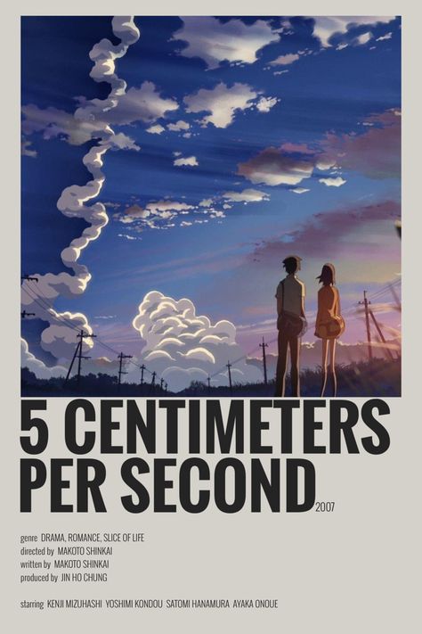 5 Centimeters Per Second Poster, 5 Cm Per Second Poster, 5cm Per Second Poster, Anime Movies Poster, 5 Centimeters Per Second Wallpapers, Prom Dresses Mint Green, Anime Posters Minimalist, 5 Cm Per Second, Anime Movie Poster