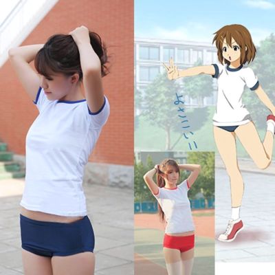 Japanese school gym uniform set Gym Uniform, Japanese Uniform, Gym Suit, Japanese School, Japanese Outfits, Real Girls, T Shirt And Shorts, Looks Vintage, 그림 그리기