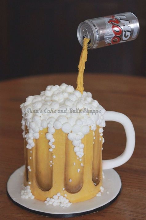 21+ Elegant Picture of Birthday Cake In A Mug Birthday Cake In A Mug Coors Light Beer Mug Gravity Cake Birthday Cake Cakes  #DiyBirthdayCake Picture Of Birthday, Birthday Cake Beer, 30th Birthday Cakes For Men, Beer Mug Cake, Cake In A Mug, Gravity Defying Cake, Diy Birthday Cake, Gravity Cake, Beer Cake