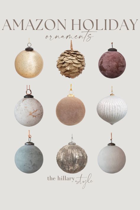 Modern Artisanal Decor, Muted Christmas Ornaments, Natural Colors Christmas Tree, Christmas Trees Neutral, Target Ornaments Trees, Studio Mcgee Christmas Ornaments, 2023 Christmas Trees Trends, Christmas Tree Ornament Sets, Earthy Tone Christmas Tree