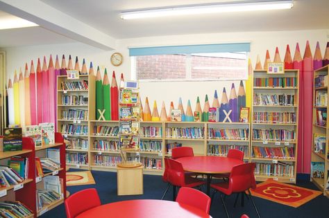 . Primary School Library Ideas, Primary School Library, School Library Design, Children's Library, Library Themes, Elementary School Library, Library Organization, Library Designs, Class Library