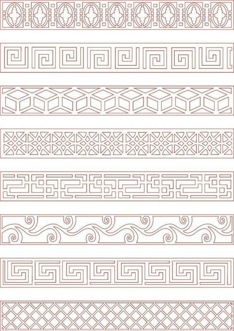 Egyptian Design Pattern, Islamic Design Pattern, Egyptian Pattern, Egyptian Design, Art Ornaments, Leather Tooling Patterns, Ornament Drawing, Tooling Patterns, Geometric Pattern Art