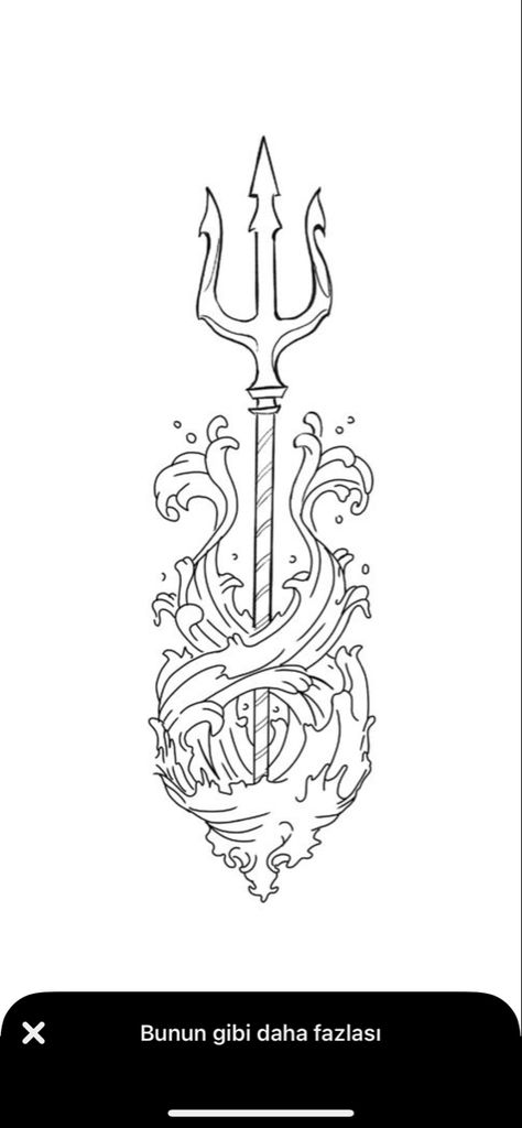 Trident Forearm Tattoo, Posiden Trident Tattoo, Posiden Trident, Trident Tattoos, Poseidon Drawing, Trident Tattoo, Poseidon Trident, Tattoo Templates, Forearm Tattoo Men