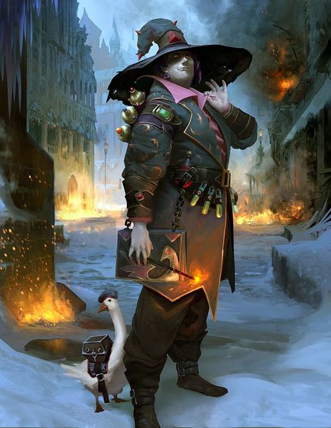 Mage and Duck Magic User, Evil Wizard, Pathfinder Character, Heroic Fantasy, Fantasy Magic, Arte Cyberpunk, Human Male, Dungeons And Dragons Characters, Dnd Art