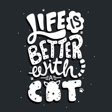 Cat Quote, Learn To Sketch, Quote Typography, Typography Lettering, School Quotes, Cat Quotes, Lettering Quotes, Typography Letters, Font Design