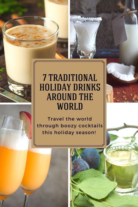 Traditional Christmas Drinks, Winter Drink Recipes, Drinks From Around The World, Adult Beverages Recipes, Kir Royale, Prosecco Cocktails, Drinking Around The World, Boozy Drinks, Holiday Cocktail