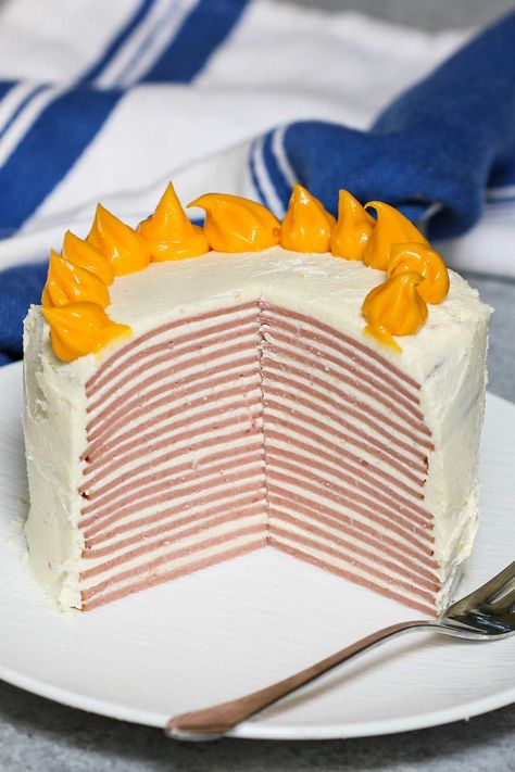 Don’t let the name fool you! This isn’t a sweet ‘cake’ for dessert. Bologna Cake is a simple, savory Southern dish, popularly served as an appetizer or side dish at potlucks or family events. You may have heard of this unique meal in Sweet Home Alabama. Whether you’re curious or amused, you’ve got to give this bologna cake recipe a try. Bologna Cake, Corn Nuggets Recipe, Inside Cake, Hosting Ideas, School Recipes, Nuggets Recipe, Southern Dishes, Sweet Cake, Cake Baking