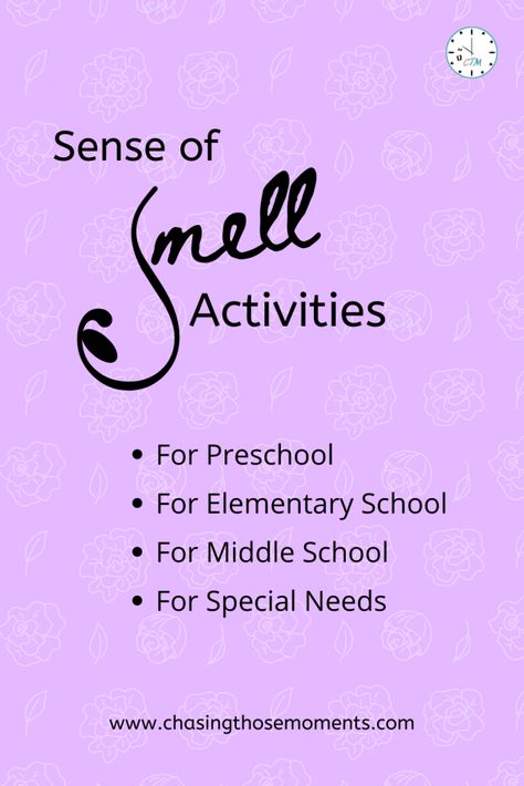 Sense Of Smell Activities Preschool, Sense Of Smell Activities, Smell Activities, Vbs Games, Holy Week Activities, 5 Senses Activities, How To Smell Good, Cousin Camp, To Smell Good