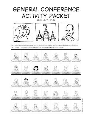 Ward Cartoonist: Your April 2024 General Conference Activity Packet General Conference Bingo 2024, Lds General Conference Packets 2024, General Conference Packets 2024 Free, General Conference Packets 2024, Lds General Conference Activities, General Conference Packets, Lds Activities, Mission Farewell, General Conference Activities