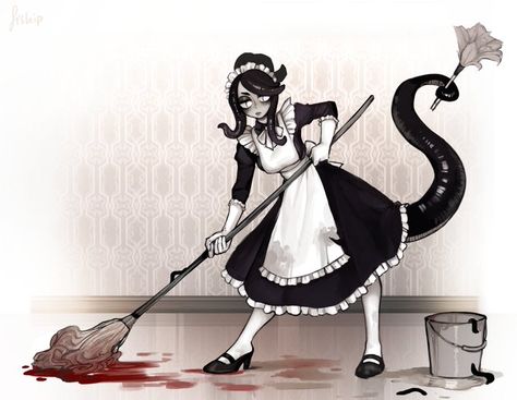 Fiship Art, Matilda Fiship, Battle Maid, Female Monster, Anime Monsters, Anime Maid, Zodiac Designs, Classic Horror Movies, Dungeons And Dragons Homebrew