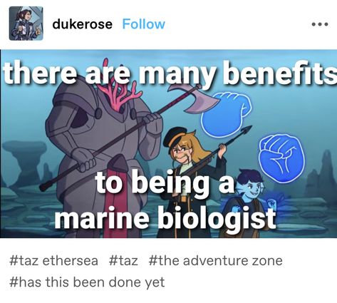 Taz Ethersea Fanart, Taz Ethersea, Indrid Cold, Adventure Zone Podcast, Marine Biologist, The Adventure Zone, Middle Aged Man, Fandom Memes, Dungeon Master