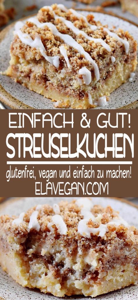 Vegan Coffee Cake, Vegan Crumble, Gluten Free Coffee, Vegan Coffee, Cake Vegan, Coffee Cake Recipes, Dairy Free Dessert, Gluten Free Breakfasts, Vegan Treats