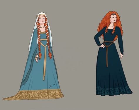 And that’s Merida! 💙 - I really had a lot of fun redesigning Merida. - Which Redesign do you like best so far? - Tomorrow we start Jane… 1100s Fashion, Maid Marian, Geeky Art, Hollywood Costume, Disney Princess Fashion, Disney Nerd, Cartoon As Anime, Scary Costumes, Animation Movie