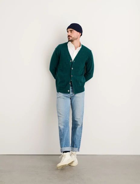 Men's New Arrivals | Alex Mill Sneakers And Jeans Outfit, Indie Men, Men Vintage Style, Alex Mill, Jeans Outfits, Classic Cardigan, Men Fashion Casual Outfits, Streetwear Men Outfits, Sneakers Outfit