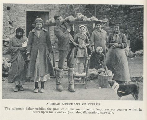 Cyprus 1928 bread merchants | janwillemsen | Flickr Cyprus Villages, South Cyprus, Cyprus Island, Culture Fashion, Costume Store, Photographs Of People, Folk Dance, Rural Life, Silk Road