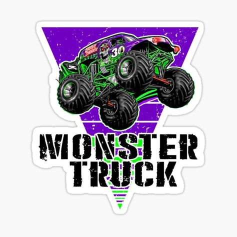 Grave Digger Monster Jam Monster Truck Clothes For Men,Boys kids Toddler ,Sweatshirt - shirt -poster -Stickers For Monster Truck Fan , Music Garage, Dinosaur Head Wall Mount, Monster Truck Art, Grave Digger Monster Truck, Monster Truck Jam, Digger Birthday, Dinosaur Head, Grave Digger, Truck Stickers