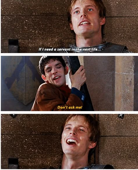 Merlin X Arthur, Merlin Memes, Merlin Funny, Merlin Show, Prince Arthur, Merlin Colin Morgan, Merlin Series, Merlin Bbc, Merlin Fandom