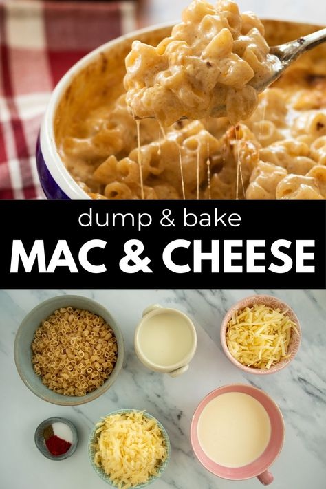 Discover the ultimate comfort food with this mouthwatering mac & cheese recipe. This no flour, no boil mac & cheese is perfect for a cozy weeknight meal or a weekend indulgence. Creamy, cheesy, and oh-so-satisfying, it's the ideal dish to warm you up on chilly days. Whether you're a fan of classic mac and cheese or looking to try something new, this baked version will surely become a family favorite. Easiest Baked Mac And Cheese, 1 Pan Mac And Cheese, Crockpot No Boil Mac And Cheese, Easy One Pan Mac And Cheese, Thick And Creamy Mac And Cheese, Kraft Mac N Cheese Recipes, No Boil Baked Mac And Cheese, Homemade Baked Mac And Cheese Recipe Easy, Dump Mac And Cheese