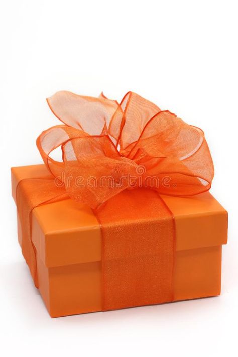 Orange gift box. On white background , #AD, #gift, #Orange, #box, #background, #white #ad Orange Gift Box, Valentines Snacks, Oranges Gift, Happy Birthday Gift, Teddy Bear Clothes, Happy Wallpaper, Holiday Ribbon, Gift Wrapper, Orange Boxes