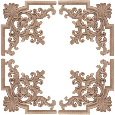 PRICES MAY VARY. Size of the wood corner applique is about 5.9*5.9in, 9mm in thickness(thickest part). Material: Made of wood, natural, environmental-friendly, safe and durable to use. Easy install, can be DIY to any corners you like. Exquisite carved wooden flower patterns offers beautiful classic taste. create a special Chinese and Western culture; Give you more refined life. Please contact us if you have any questions, we will solve it properly for you.   Package Included    4*decorative wood Decorative Wood Trim, Havenly Living Room, Antique Farmhouse Decor, Wooden Trim, Wood Appliques, Solid Wood Doors, Western Culture, Wood Molding, Decorative Wood