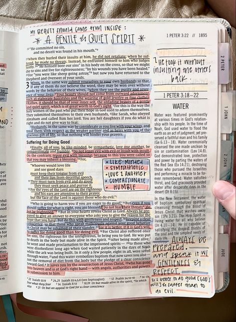 Writing In Your Bible, The Jesus Bible Journaling, 2 Peter Bible Journaling, Niv Bible Journaling, 1 Peter Bible Journaling, Ephesians Bible Journaling, Christian Journal Ideas, Matthew Bible Journaling, Note Taking Bible