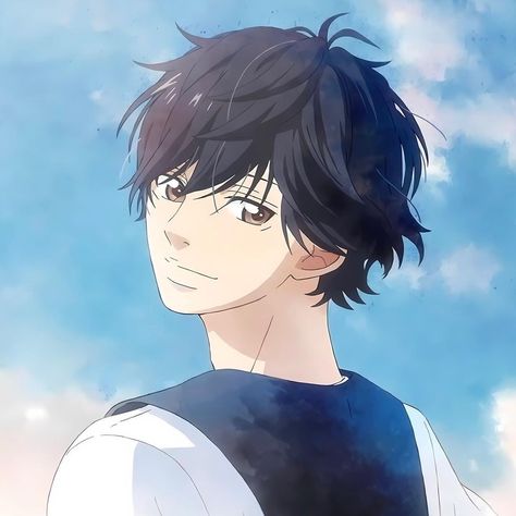 Ao Haru Ride Anime, Kou Mabuchi, Ao Haru, Ao Haru Ride, We Heart It, Lost, Hair, Anime, Blue