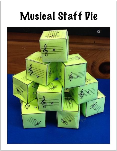 Musical Staff Dice Music Manipulatives, Composing Music, Music Dice, Elementary Music Class, Homeschool Music, Elementary Music Education, Teaching Game, Boomwhackers, Music Lesson Plans