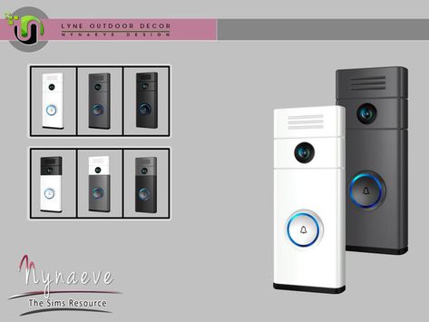 Lyne Doorbell  Found in TSR Category 'Sims 4 Miscellaneous Decor' Sims 4 Miscellaneous, The Sims 4 Cabelos, Sims 4 Tsr, Sims Baby, Play Sims 4, Muebles Sims 4 Cc, The Sims 4 Pc, Sims Packs, Pelo Sims