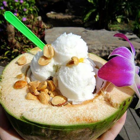 Thai Coconut ice cream . Thai Coconut Ice Cream, Coconut Ice, Thai Coconut, Coconut Ice Cream, Cream Recipes, Ice Cream Recipes, Diy Food Recipes, Diy Food, A Food